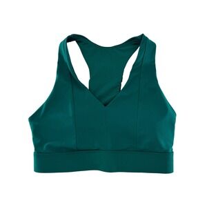 Fabletics Green Sports Bra‎ Impact Activewear Workout Gym Racerback See Measure